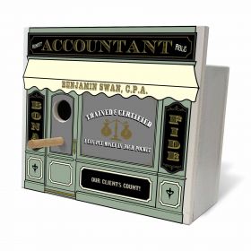 Personalized The Accountant Trained & Certified Birdhouse (Q102)