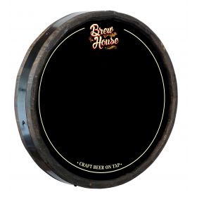 Brew House 'Craft Beer on Tap' Chalkboard Quarter Barrel Sign (QB_361)