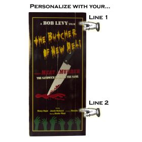 'Butcher of New Deli'  Personalized Plank Sign (MOVP_555)