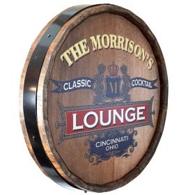 Lounge Quarter Barrel Sign (QB1803)