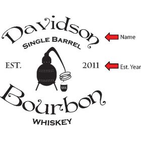 Whiskey Still Quarter Barrel sign (B409)