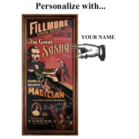 Personalized  Vintage Magic Vaudeville Sign