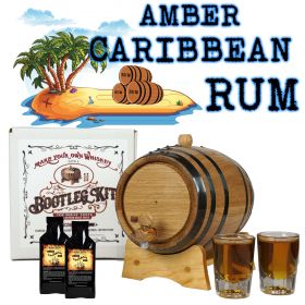 Amber Caribbean Rum Making Kit, Bootleg Kit, make rum at home, rum aging kit