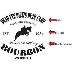 'Kentucky Bourbon' Personalized Oak Barrel (B01)