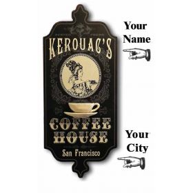 'Coffee House' Personalized Dubliner Plank Sign (33)