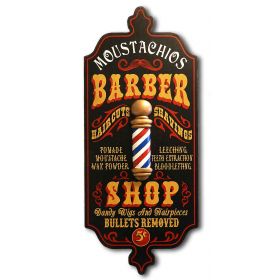 'Barber Shop' Personalized Dubliner Plank Sign (27)