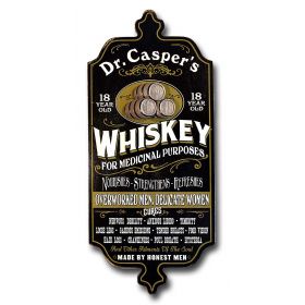 'Whiskey' Personalized Dubliner Plank Sign (35)