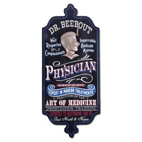 'Physician' Personalized Dubliner Wood Sign (DUB62)