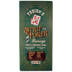 'Strip Poker"'  Personalized Plank Sign (7085)