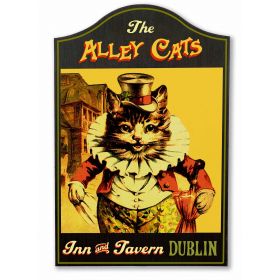 Alley Cat Vintage Pub Sign