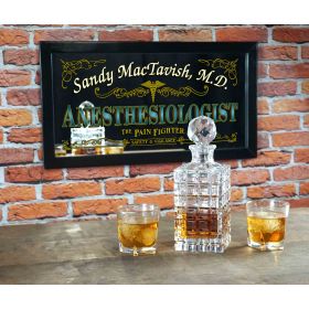 Personalized 'Anesthesiologist' Decorative Framed Mirror (M4002)