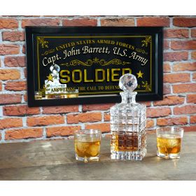Personalized 'Soldier' Decorative Framed Mirror (M4029)