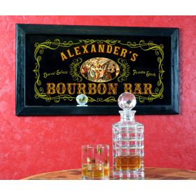 'Bourbon  Bar' Personalized Bar Mirror (MIR26)