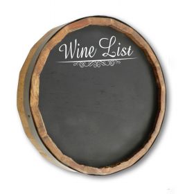 'Wine List' Chalkboard Quarter Barrel Sign