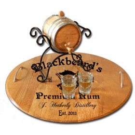 'Blackbeard Distillery' Personalized Serving Tray (P3)