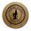 'Wine Medallion' Personalized  Oak Barrel Barrel Head (B327)