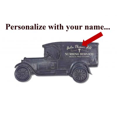 Personalized Nursing Service Model T Truck Sign