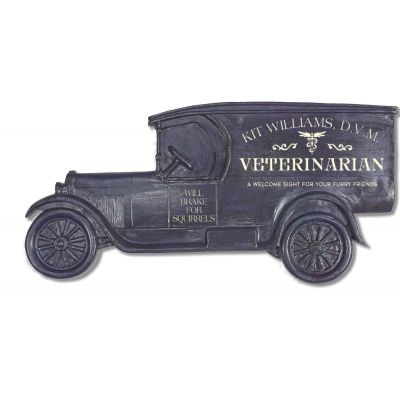 Personalized Veterinarian Model T Truck Sign