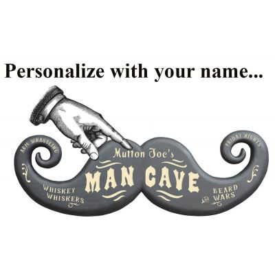 Man Cave Mustache Sign