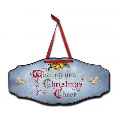 'Wishing You Christmas Cheer' Holiday Kensington Sign (KEN_3024)