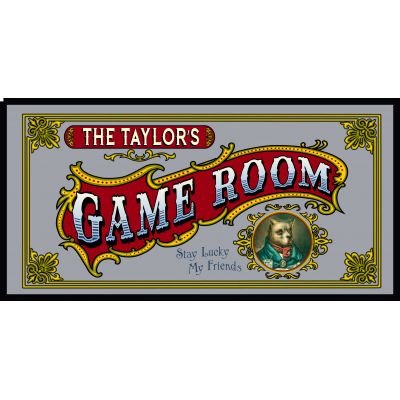 'Game Room' Personalized Bar Mirror (MIR06)