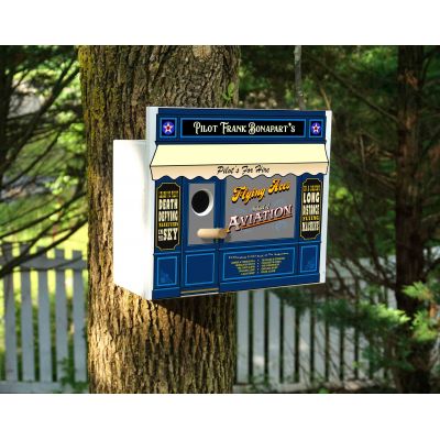 Personalized Flying Ace's Aviation Birdhouse (Q104)