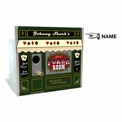 Personalized Official Poker Room Birdhouse (Q112)