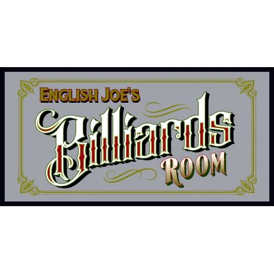 'Billiards' Personalized Bar Mirror (MIR02)