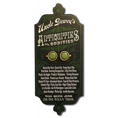 'Antiquities & Oddities' Personalized Dubliner Plank Sign (31)