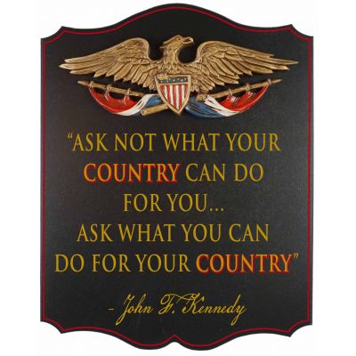 Ask not what... - John F Kennedy