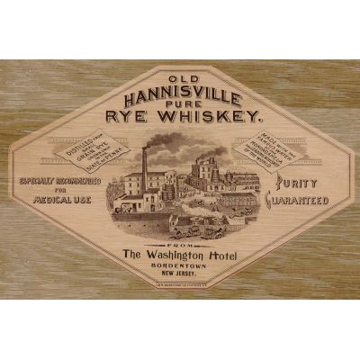 Old Hannisville Pure Rye Whiskey Ad