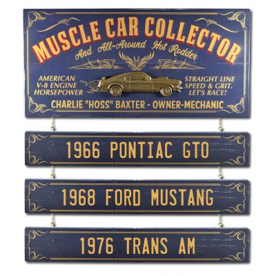Muscle Car Collector Sign (OC87)