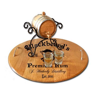 'Blackbeard Distillery' Personalized Serving Tray (P3)
