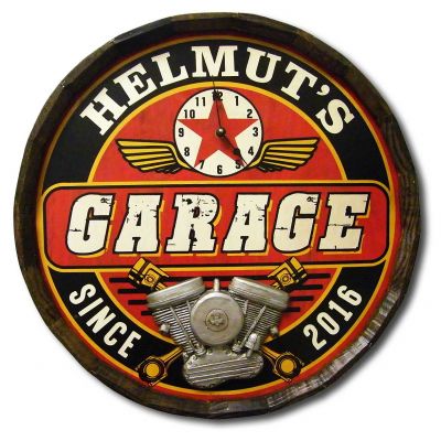 'Garage' Personalized Quarter Barrel Sign