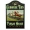 Clubhouse Turn Vintage Pub Sign