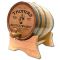 'Bagpiper Scotch Distillery' Personalized Oak Barrel (P9)